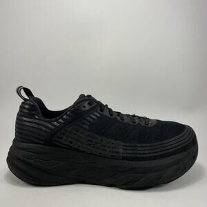 Hoka One One Bondi 6 Running Shoes Mens Size 10.5 EE Wide Triple Black Athletic